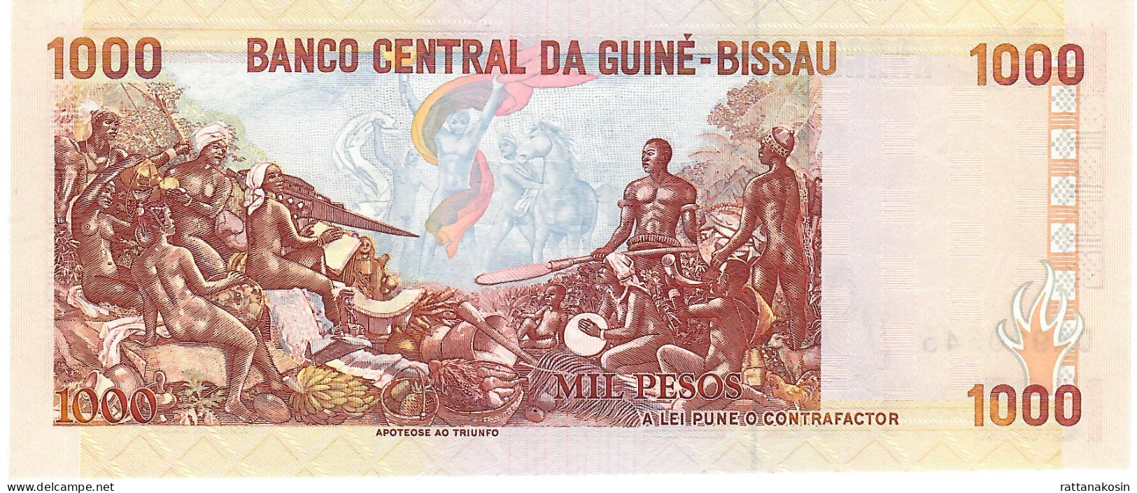 GUINEA BISSAU P13a 1000 PESOS 1990 #DA   UNC. - Guinee-Bissau