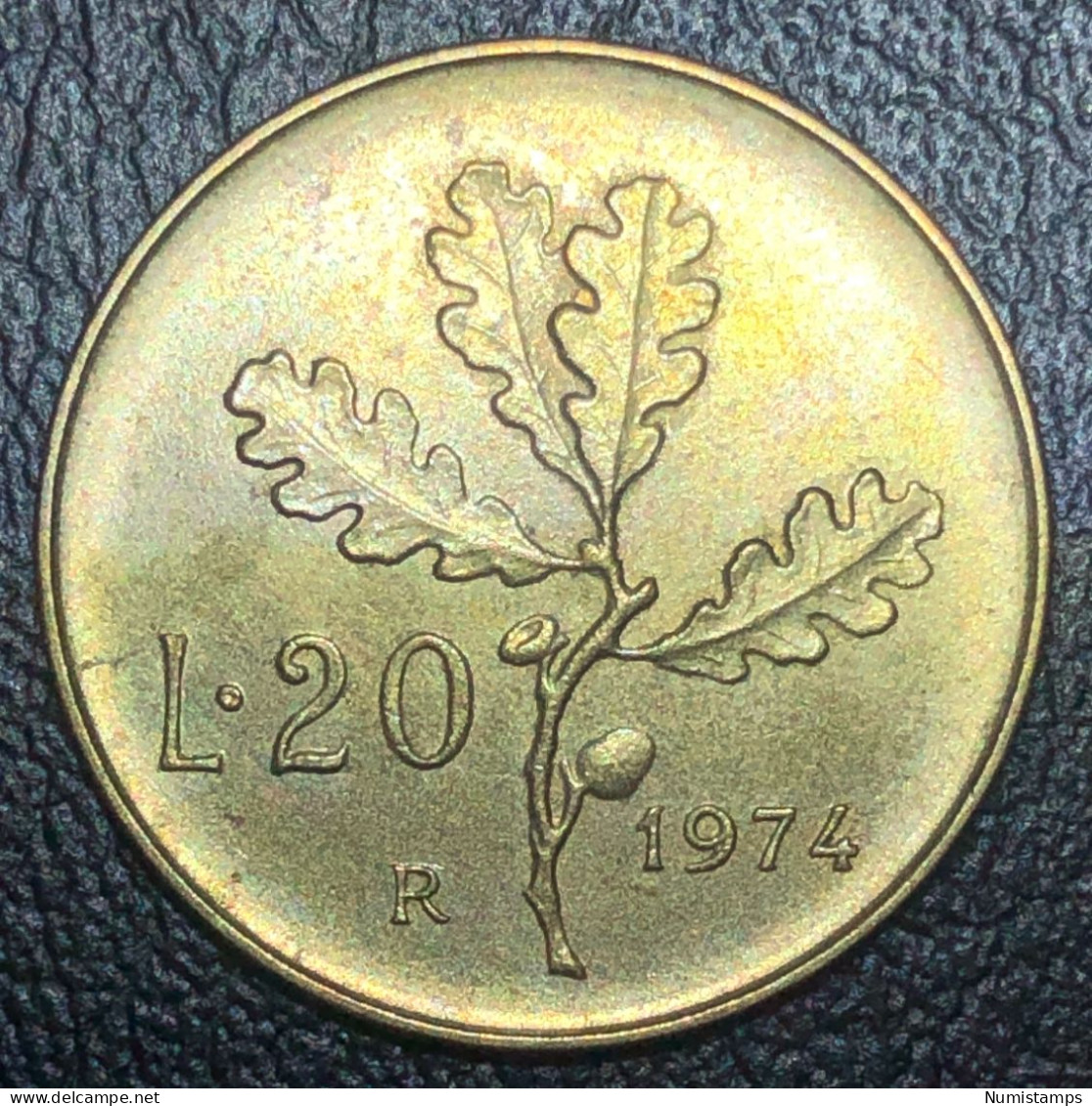 Italia 20 Lire, 1974 - 20 Liras