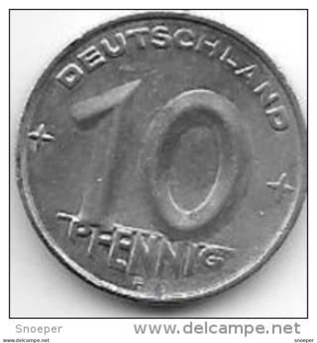 *DDR 10 Pfennig 1950 E Km 3   Vf+  Catalog Val. 65$ - 10 Pfennig