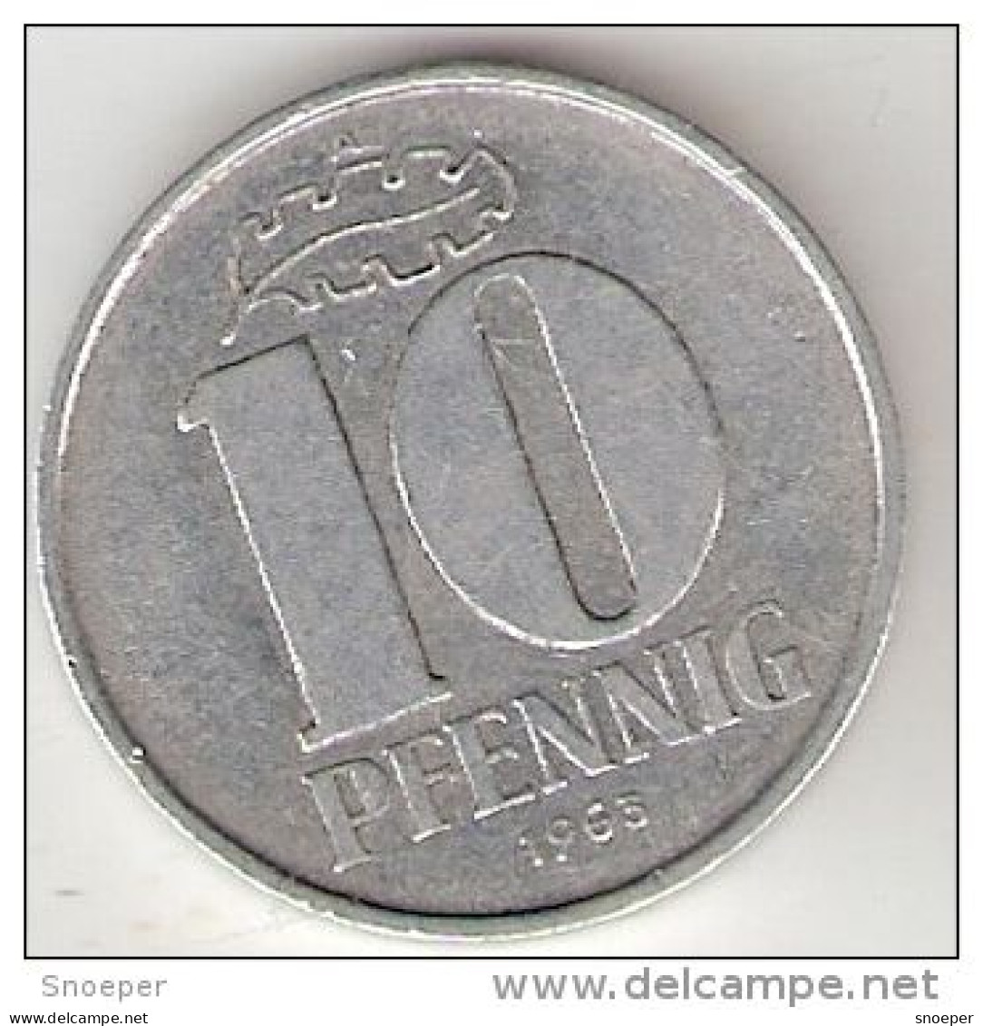 DDR  10 Pfennig  1963  Km 10  Vf+ - 10 Pfennig