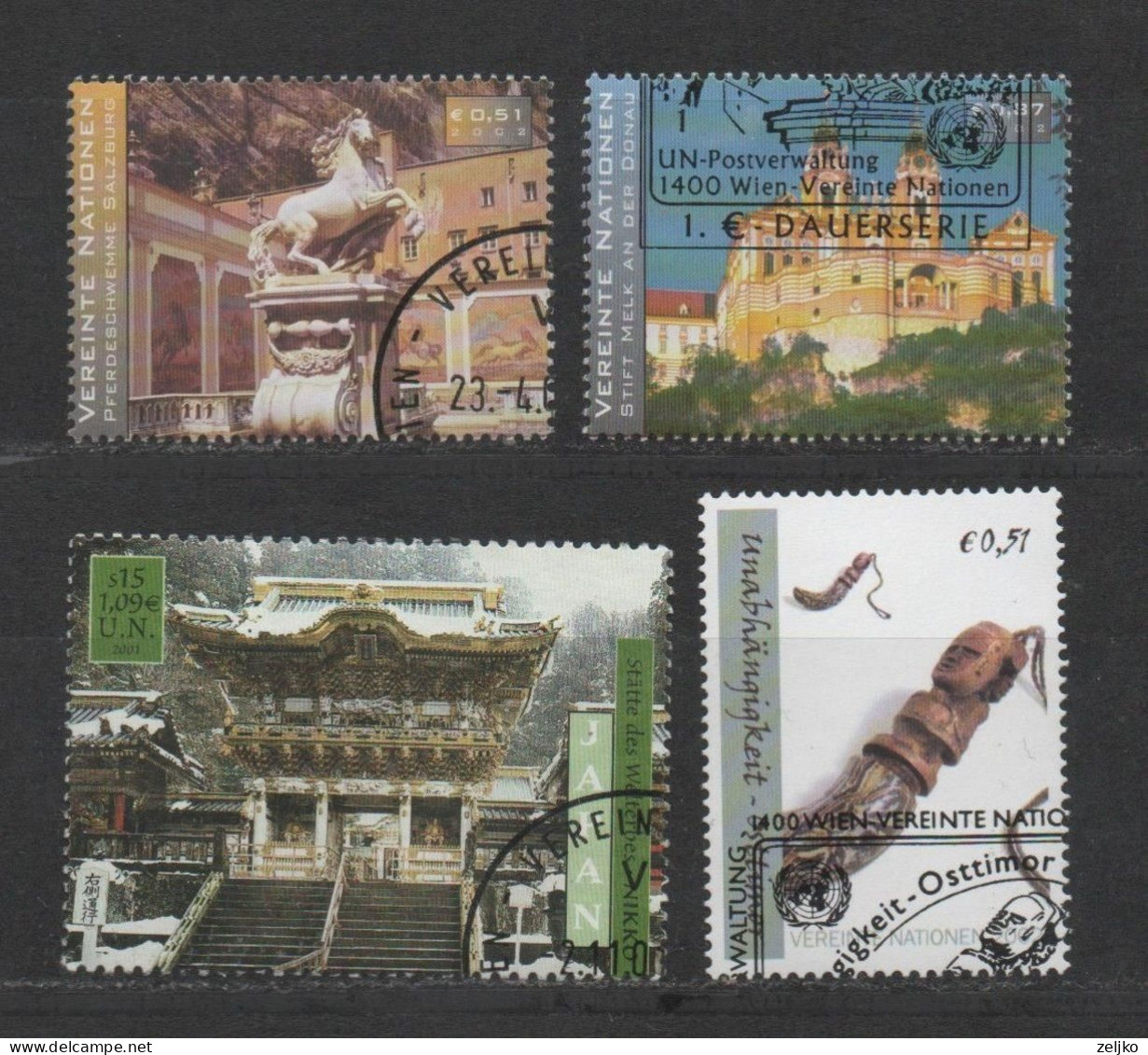 United Nations Vienna, Used, Lot 6 - Gebruikt