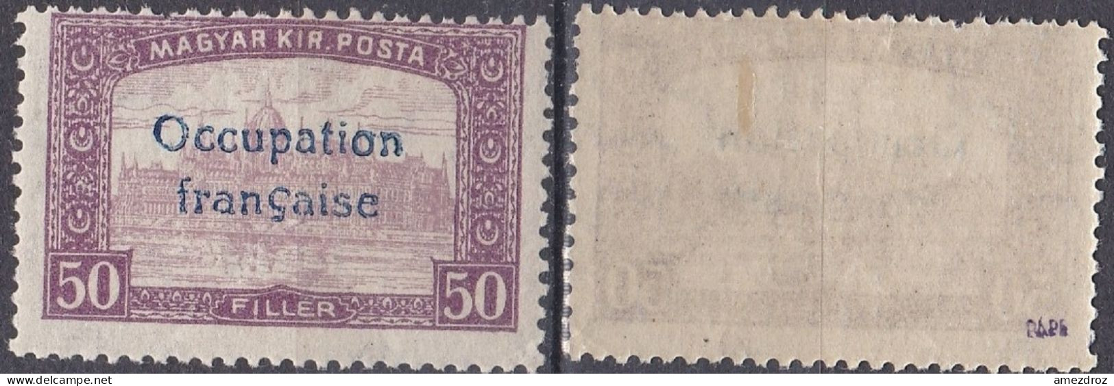 Arad Occupation Française En Hongrie Mi 18 * Palais (K7) - Unused Stamps