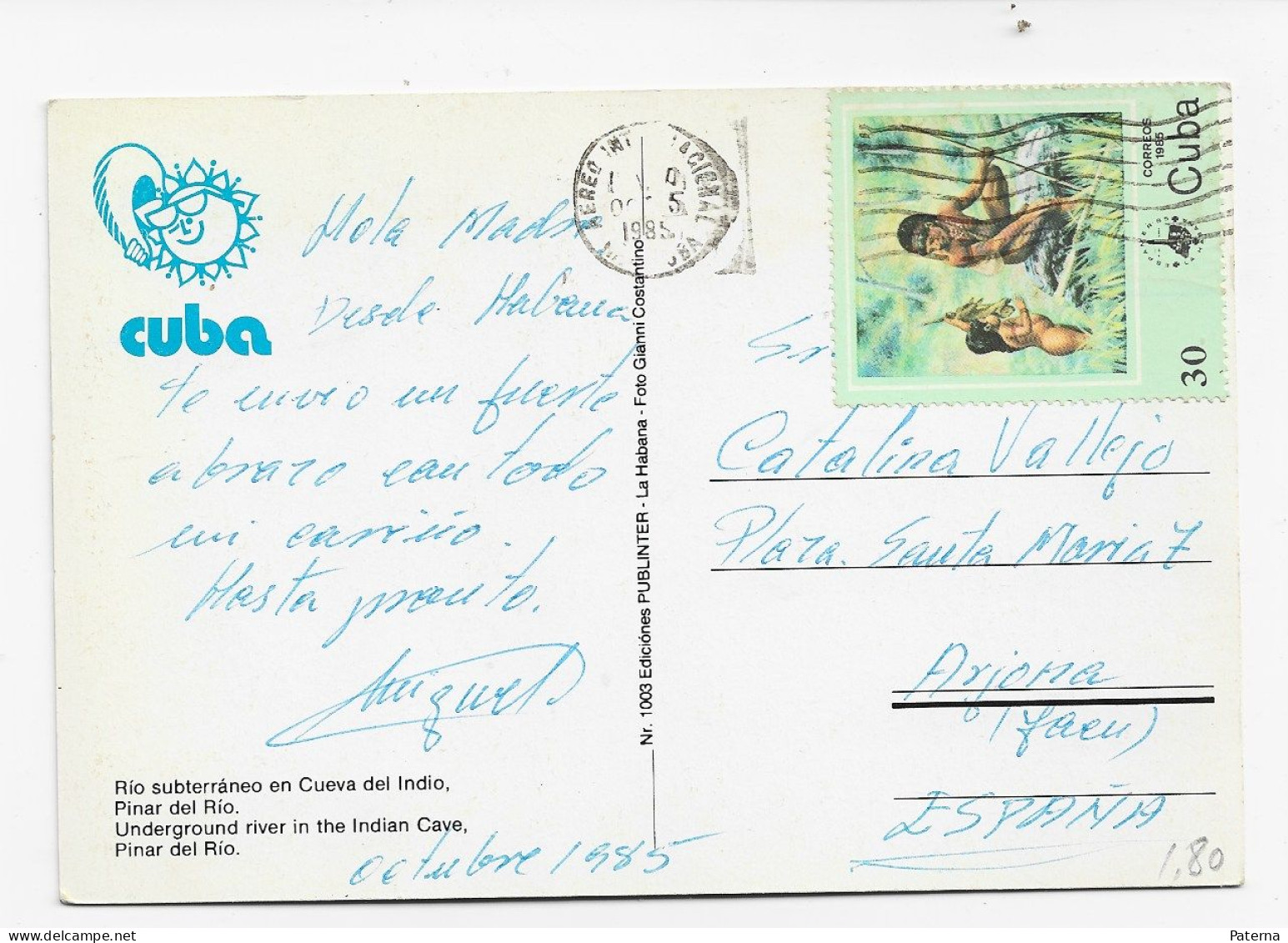 3839  Postal Habana . Cuba  1985, - Cartas & Documentos