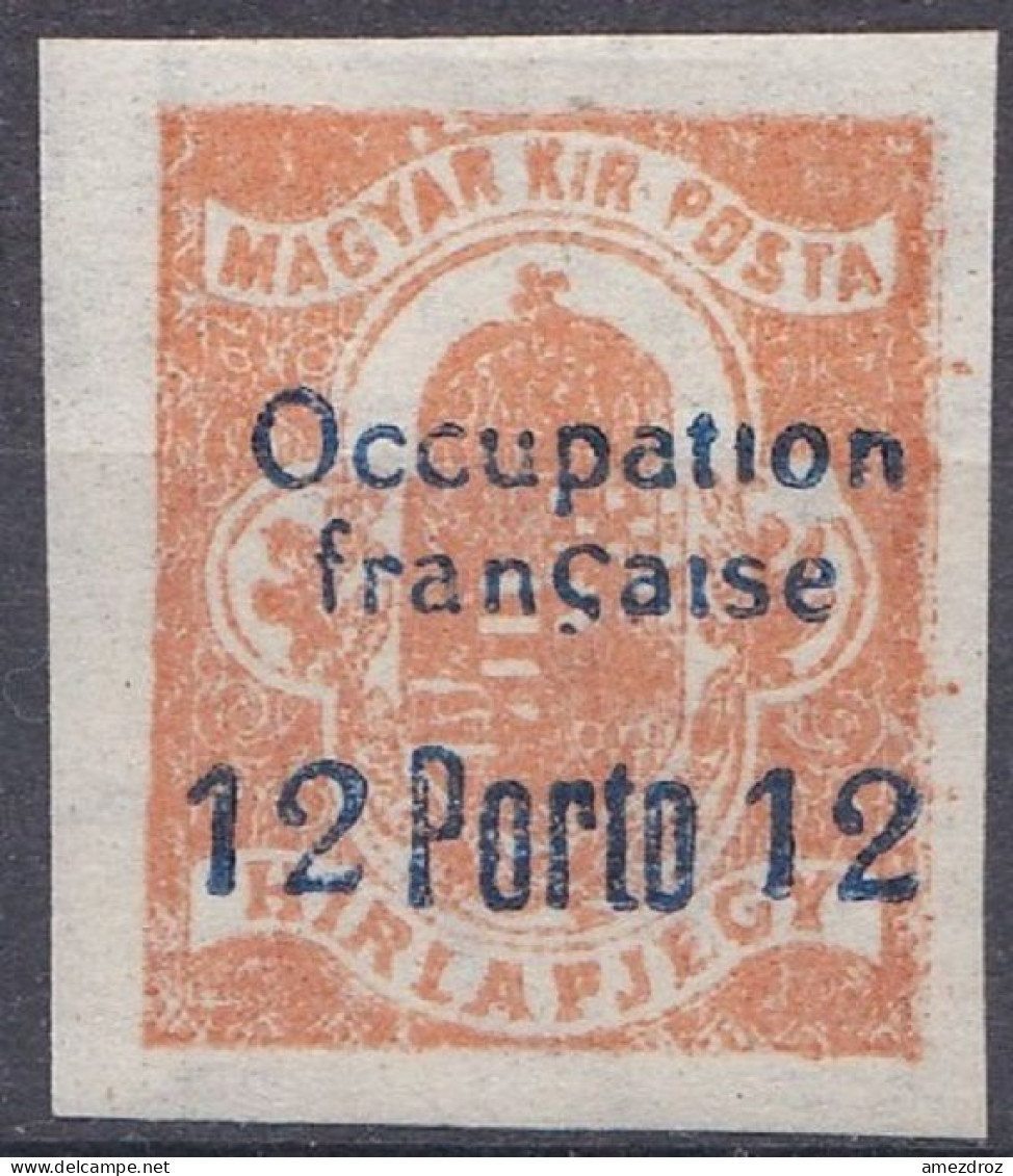 Arad Occupation Française En Hongrie Taxe N° 6 * (K6) - Unused Stamps