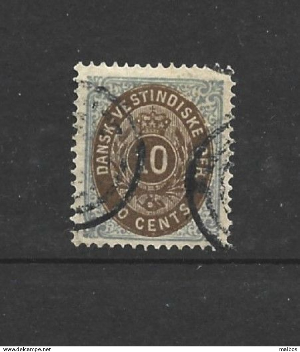 ANTILLES DANOISES 1873 (o) Y&T N° 7b + 10   Wmk Crown - P 12.5 - Denmark (West Indies)