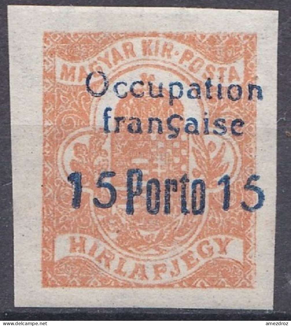 Arad Occupation Française En Hongrie Taxe N° 7 * (K6) - Unused Stamps