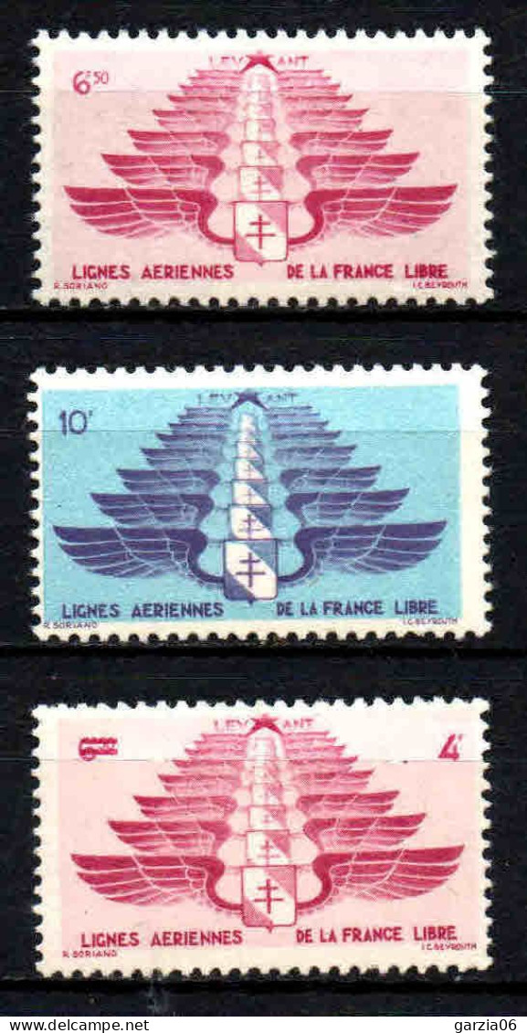 Levant  - 1942 -  Lignes Aériennes De La France Libre    - PA 5 à 7  - Neufs * - MLH - Neufs