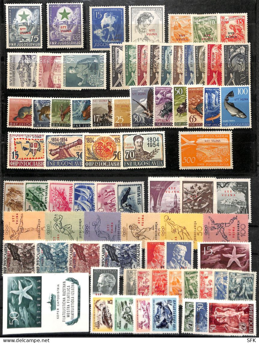 1948/54 VUJA ZONE B Complete Collection - Other & Unclassified