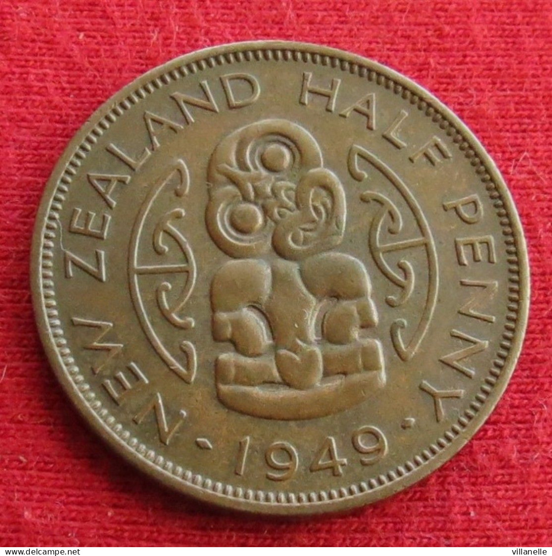 New Zealand 1/2 Half Penny 1949 KM# 20 *VT Nova Zelandia Nuova Zelanda Nouvelle Zelande - Nouvelle-Zélande