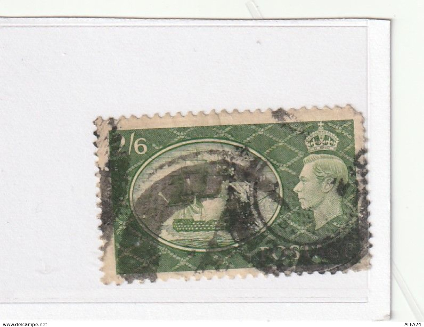 FRANCOBOLLO REGNO UNITO 2/6 GEORGE VI  USATO (ZP5002 - Used Stamps