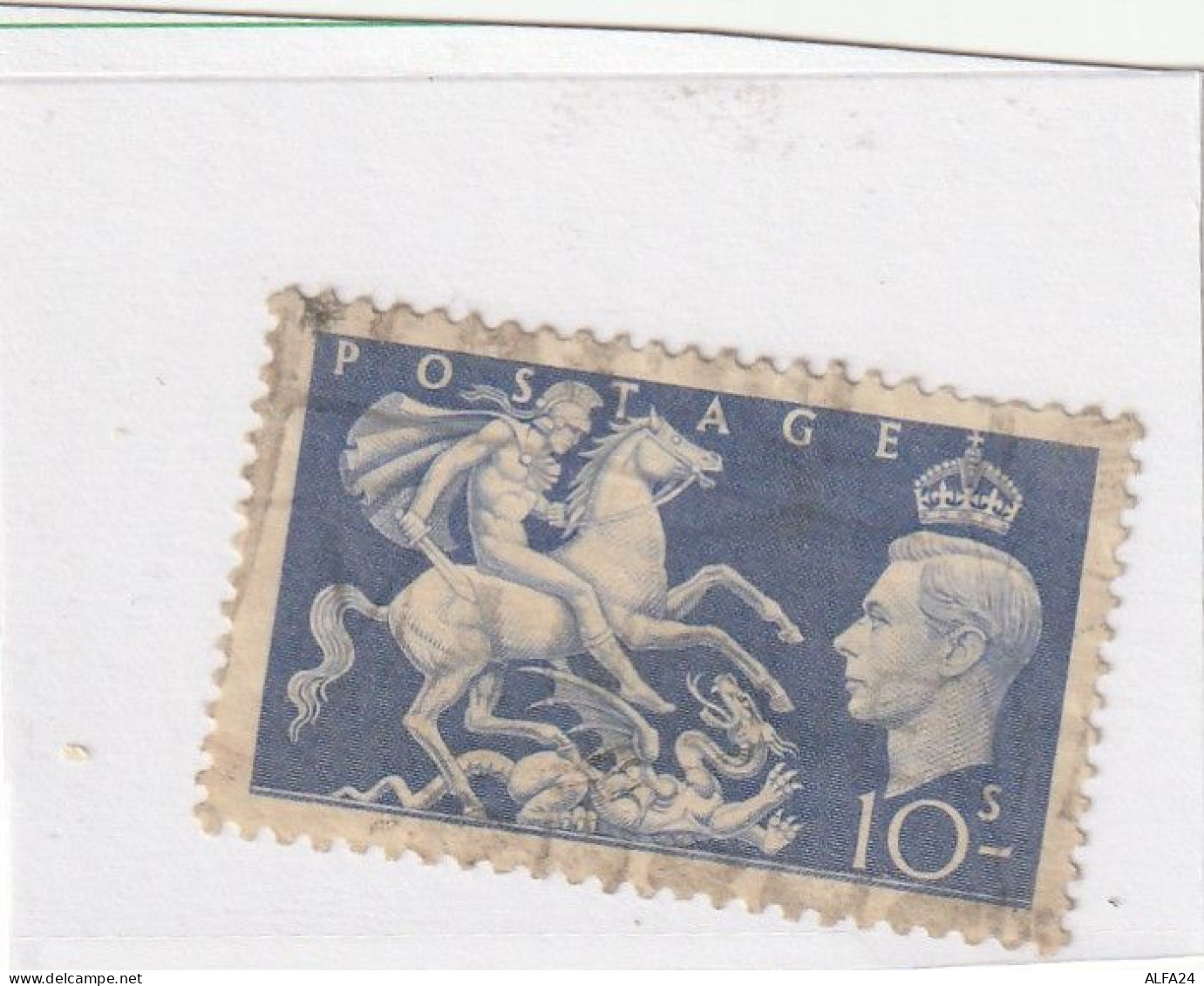 FRANCOBOLLO REGNO UNITO 10 S GEORGE VI  USATO (ZP5001 - Used Stamps