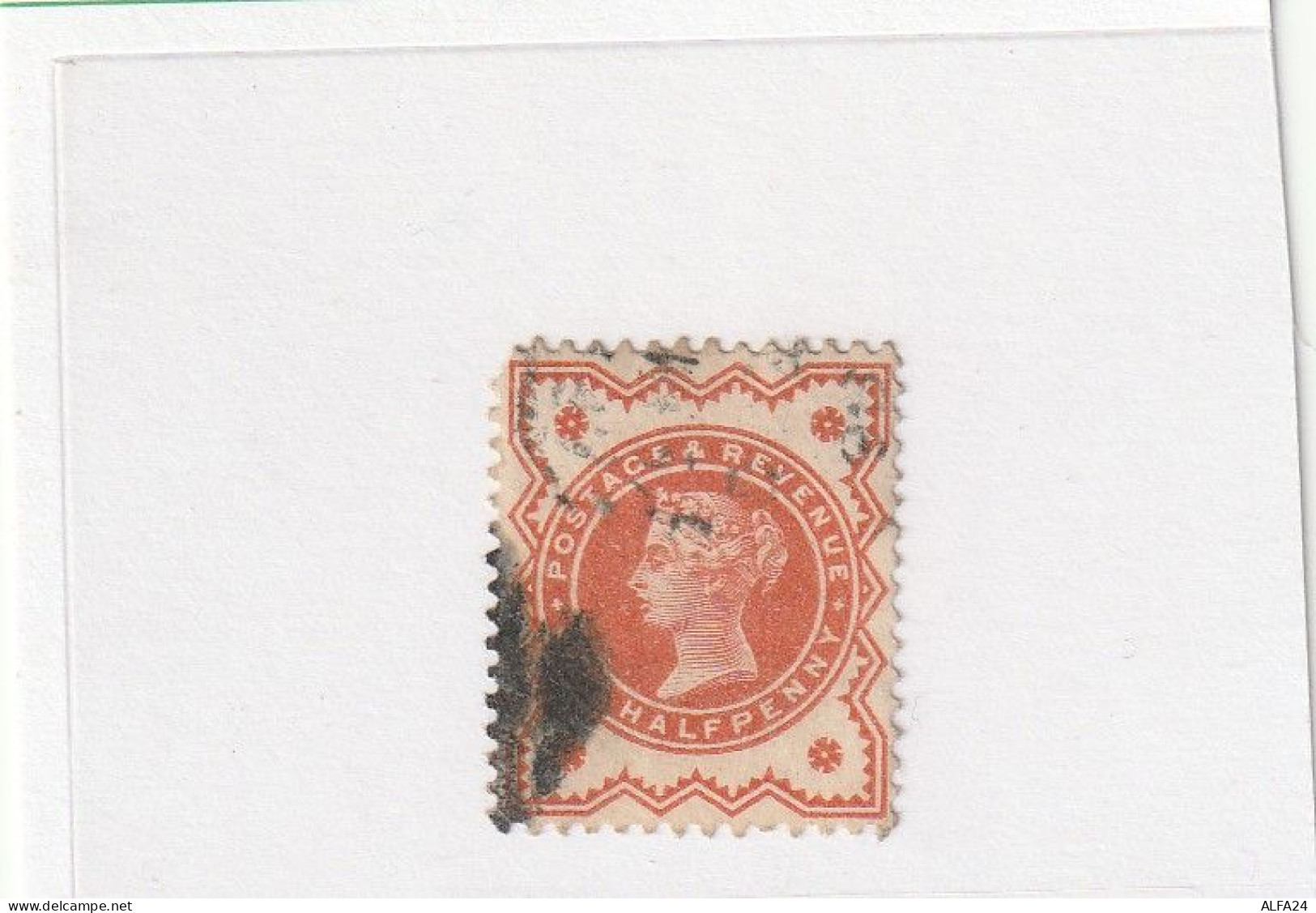 FRANCOBOLLO REGNO UNITO ROSSO DENTELLATO 1 PENNY REGINA VICTORIA (ZP5004 - Used Stamps