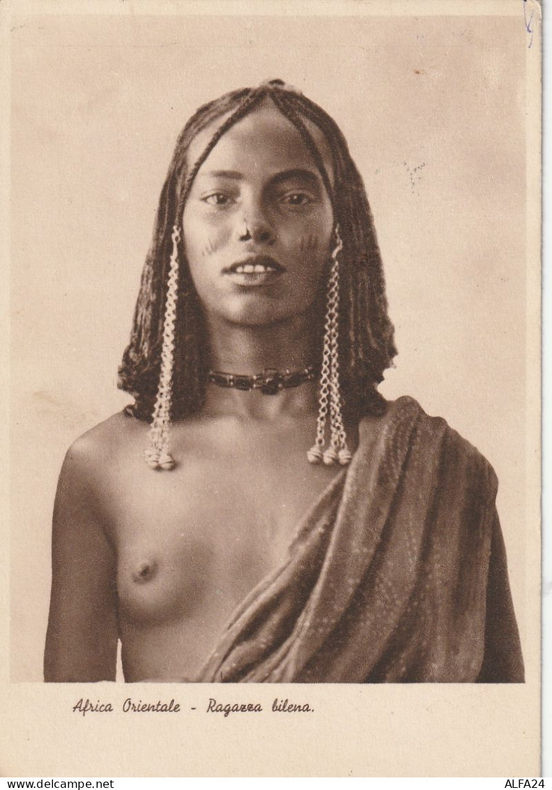 CARTOLINA 1937 C.20 ETIOPIA - TIMBRO HARAR (ZP4755 - Etiopia