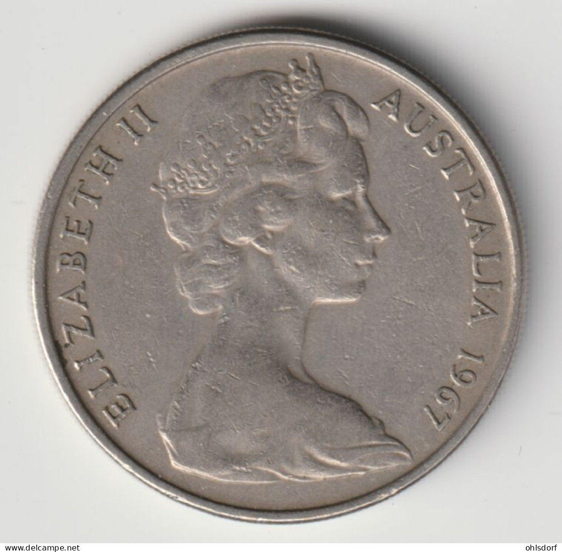 AUSTRALIA 1967: 20 Cents, KM 66 - 20 Cents