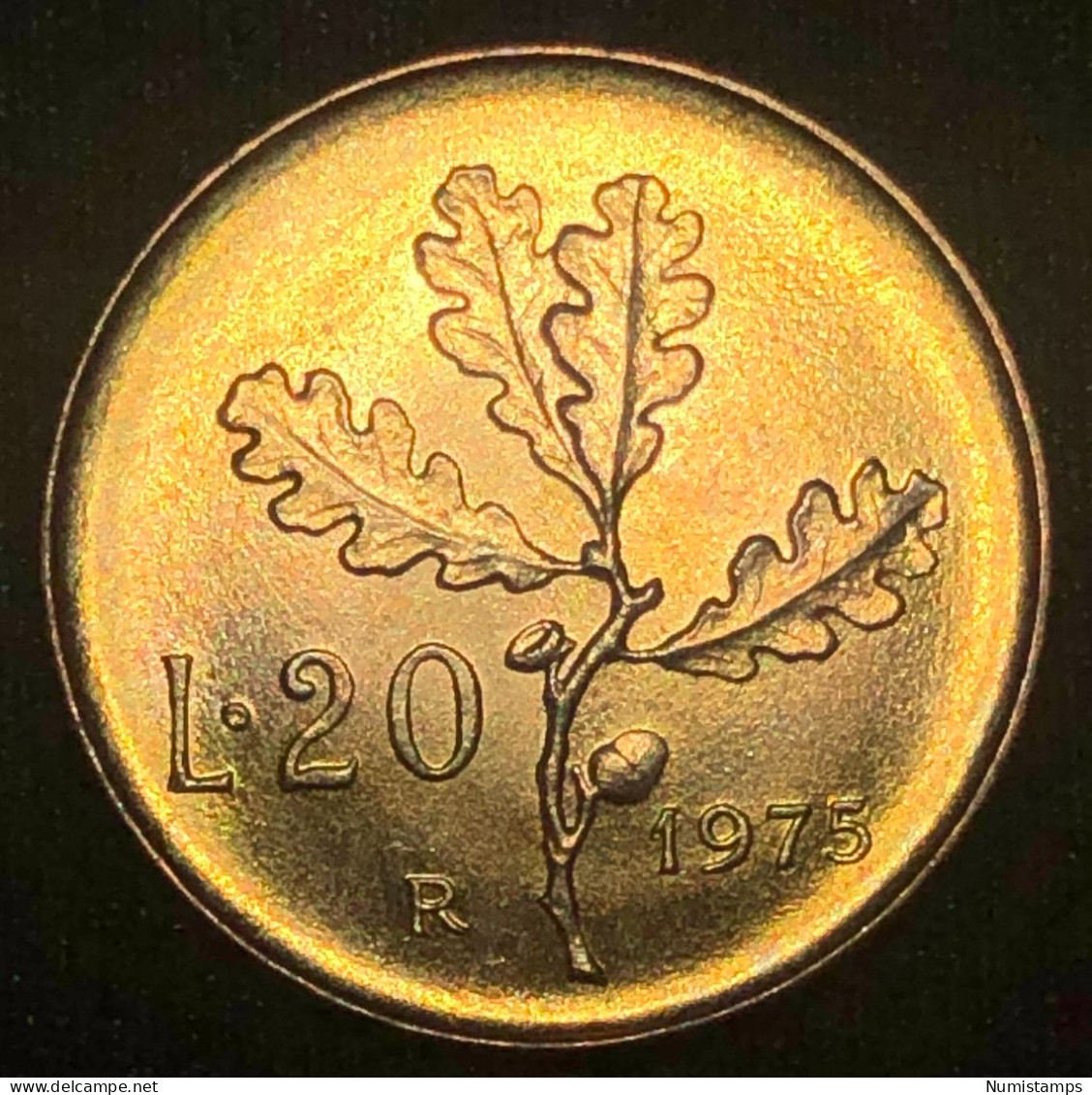 Italia 20 Lire, 1975 - 20 Lire