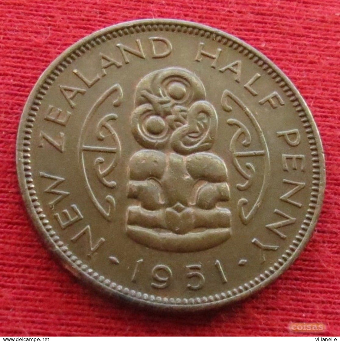 New Zealand 1/2 Half Penny 1951 KM# 20 *VT Nova Zelandia Nuova Zelanda Nouvelle Zelande - Neuseeland