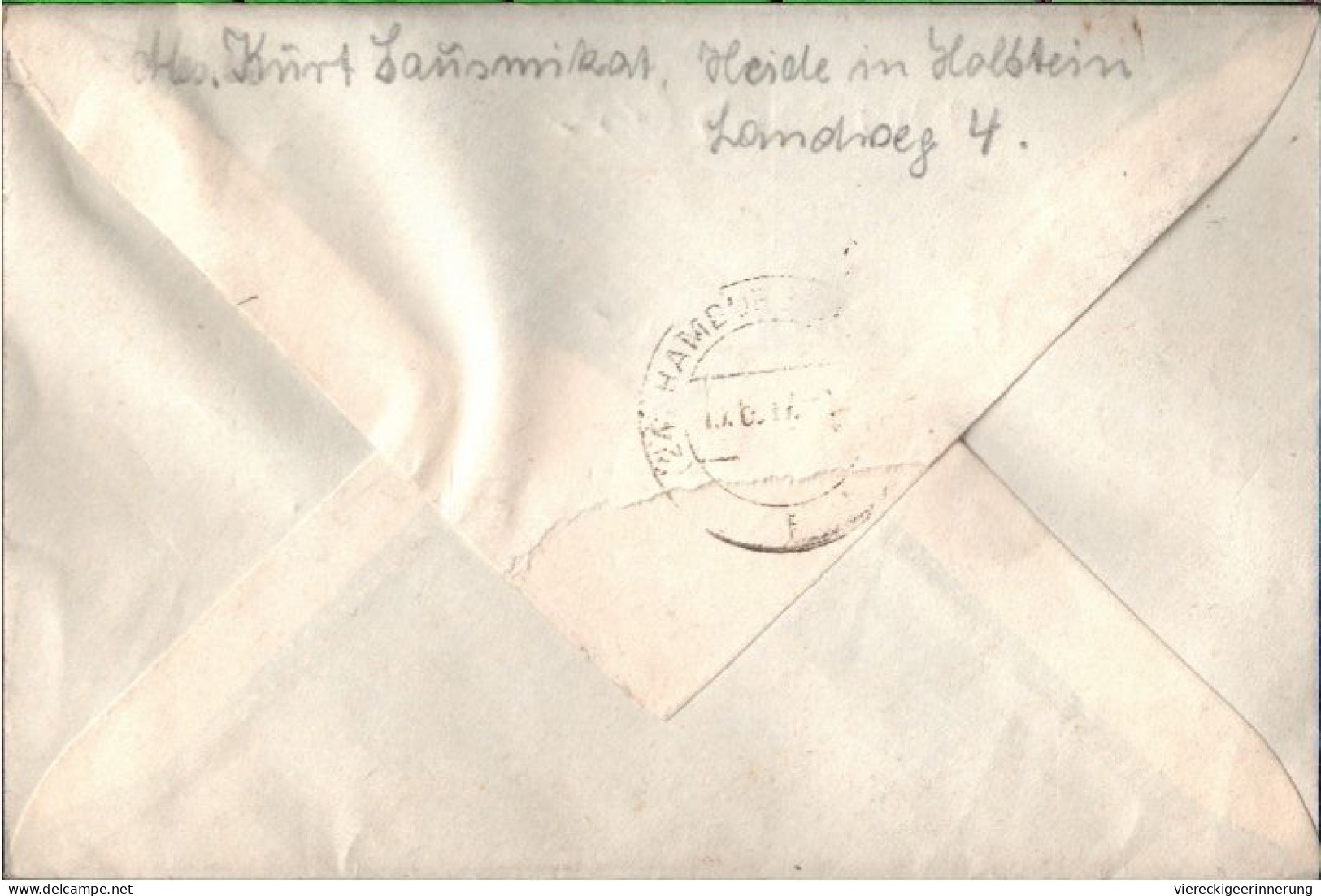 ! 1947 Einschreiben Aus Büsum, R-Zettel Von Kiel Wik, Gelaufen N. Hamburg Altona - Brieven En Documenten