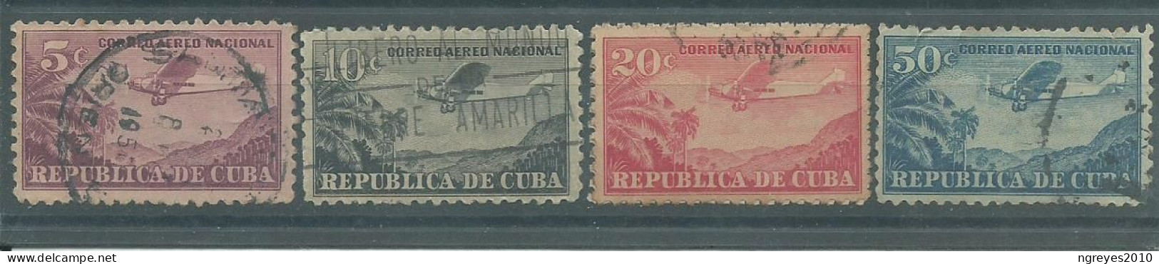 230045570  CUBA  YVERT AEREO Nº12/15 - Airmail