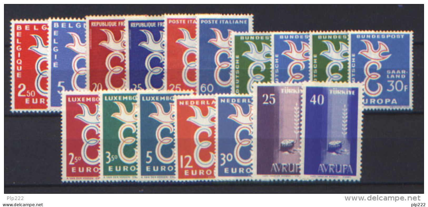 Europa CEPT 1958 Annata Completa / Complete Year **/MNH VF - Années Complètes