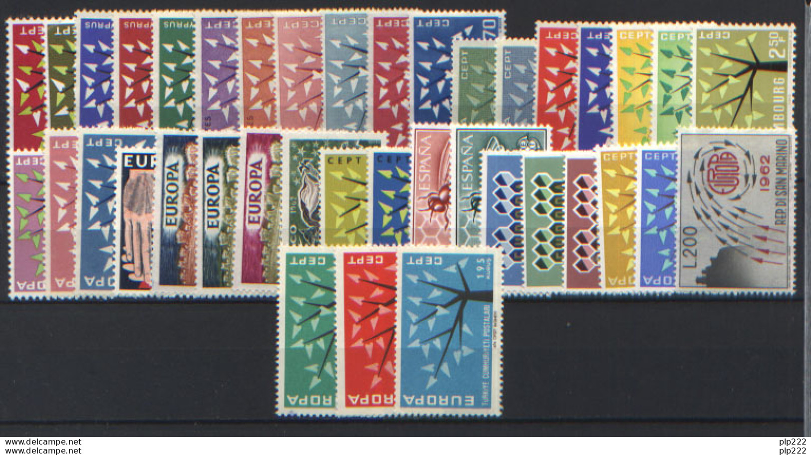 Europa CEPT 1962 Annata Completa / Complete Year Set **/MNH VF - Full Years