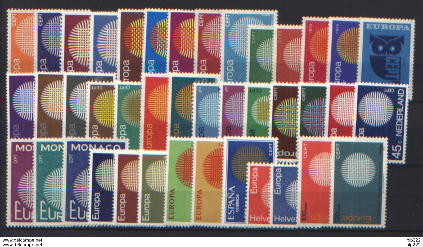 Europa CEPT 1970 Annata Completa / Complete Year **/MNH VF - Années Complètes