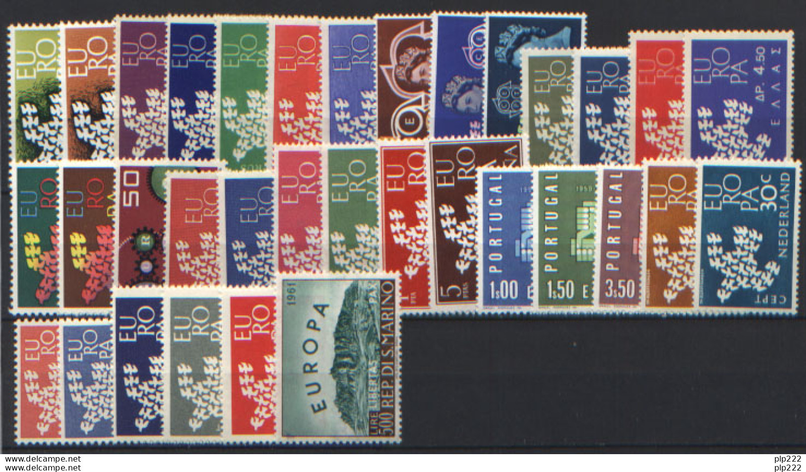 Europa CEPT 1961 Annata Completa / Complete Year Set **/MNH VF - Komplette Jahrgänge