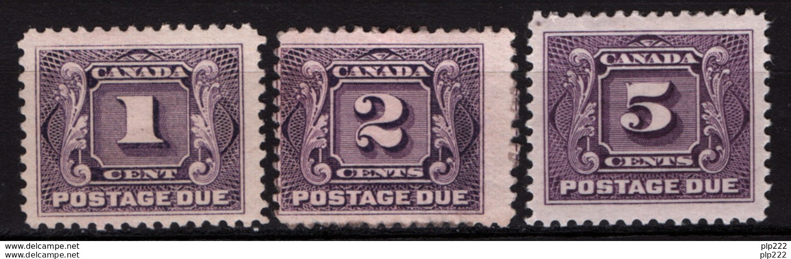 Canada 1906 Segnatasse Y.T S1/3 MH/* VF/F - Port Dû (Taxe)