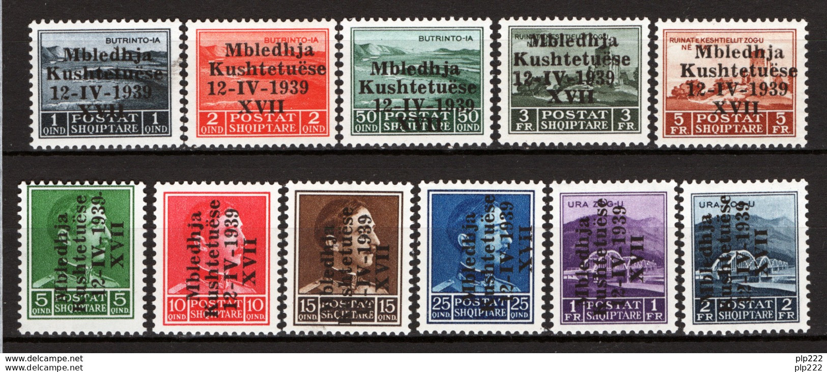 Albania 1939 Sass.1/11 **/MNH VF/F - Albanien