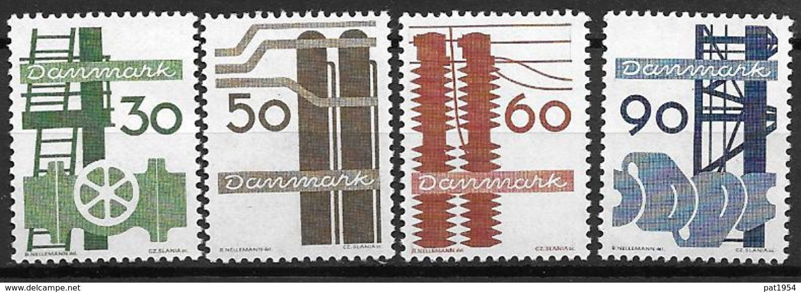 Danemark 1968 N° 481/484 Neufs** Industrie - Nuevos