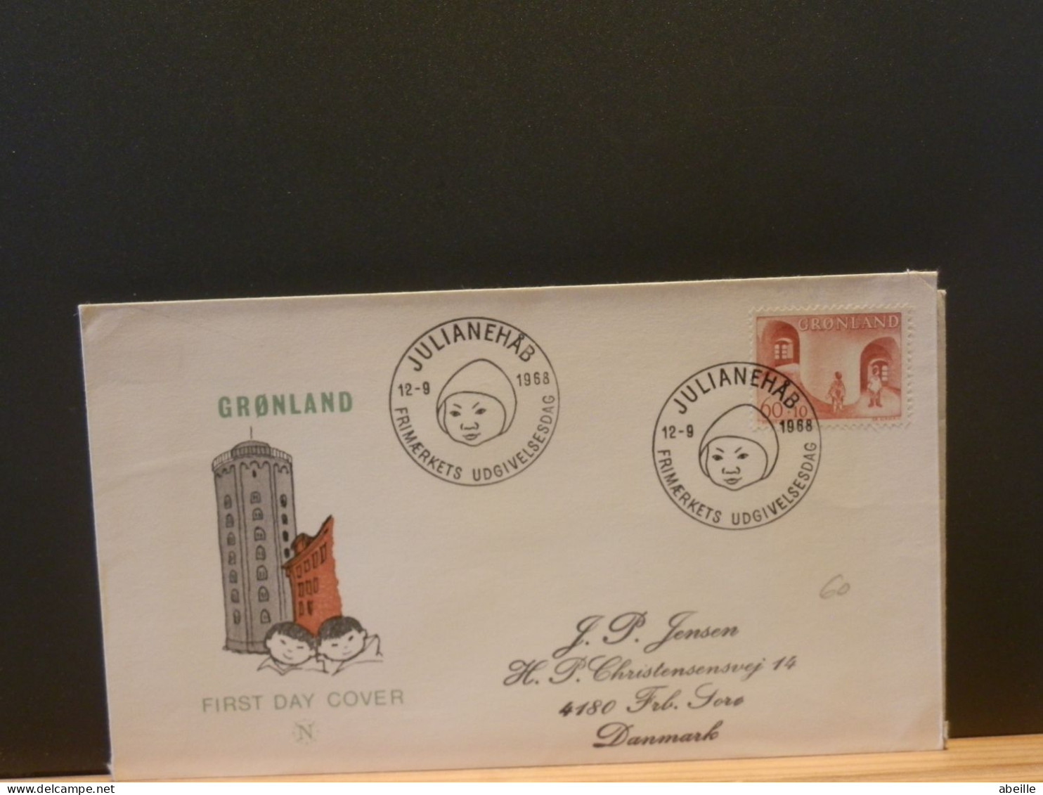 FDC GROENL.43/  LETTRE   GROENLAND  1968 - Covers & Documents