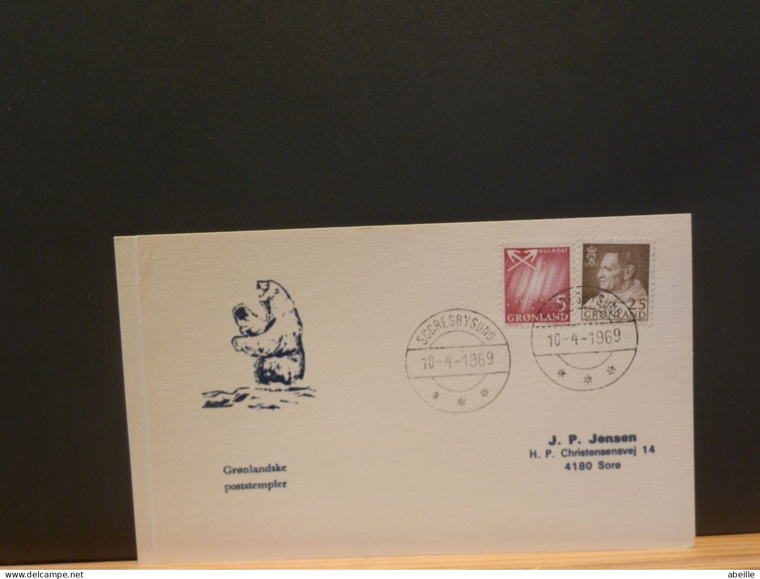 FDC GROENL.50/  LETTRE   GROENLAND  1969 - Briefe U. Dokumente