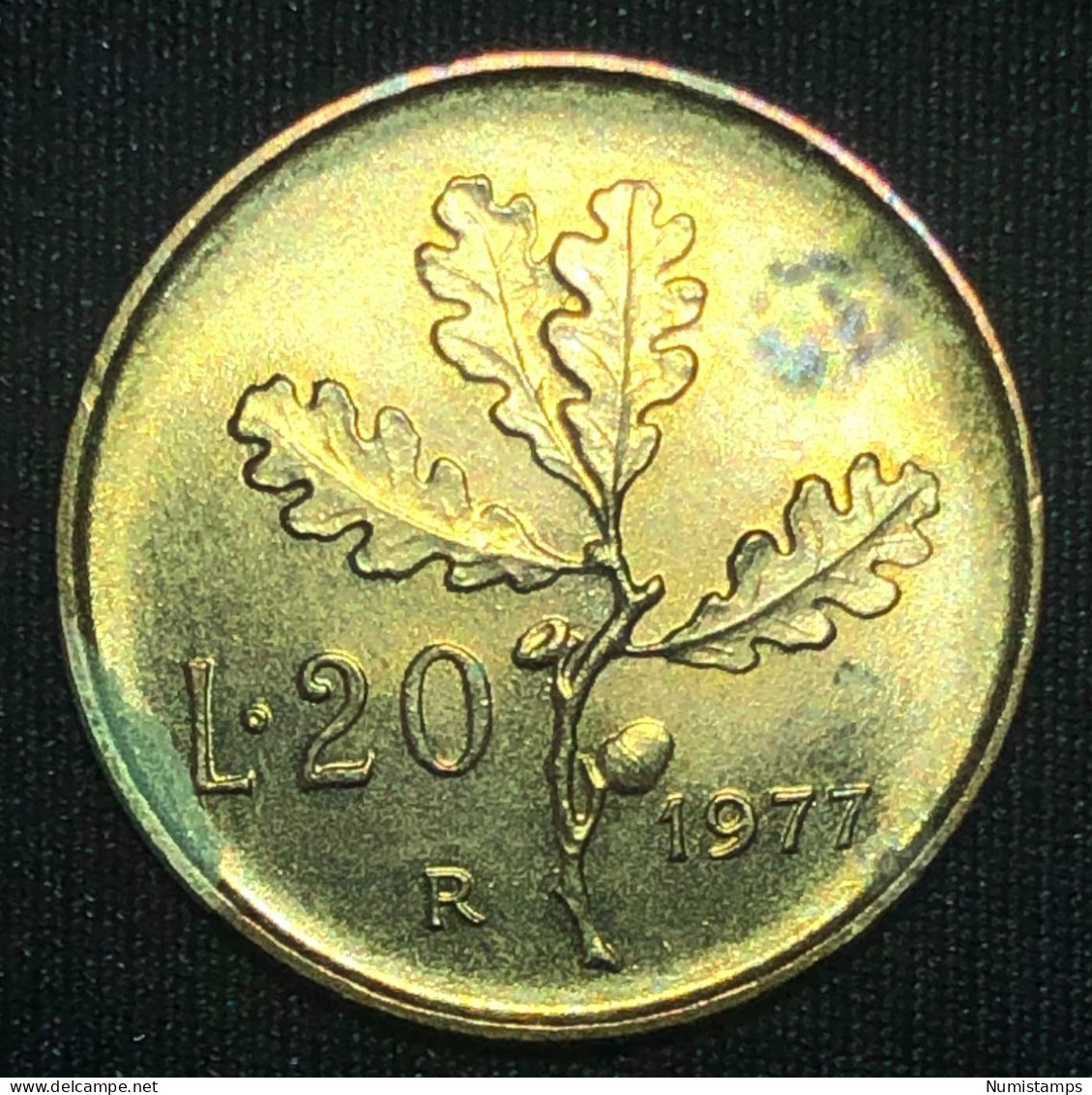 Italia 20 Lire, 1977 - 20 Liras