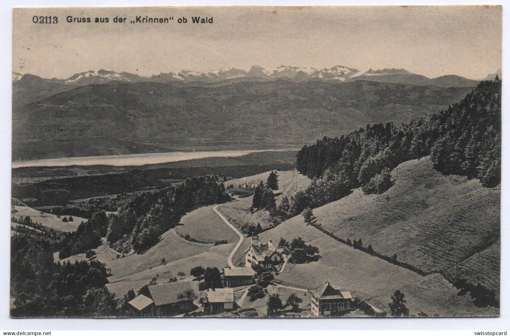 WALD Gruss Aus Der Krinnen Gel. 1910 Ambulant Nr. 2366 - Wald