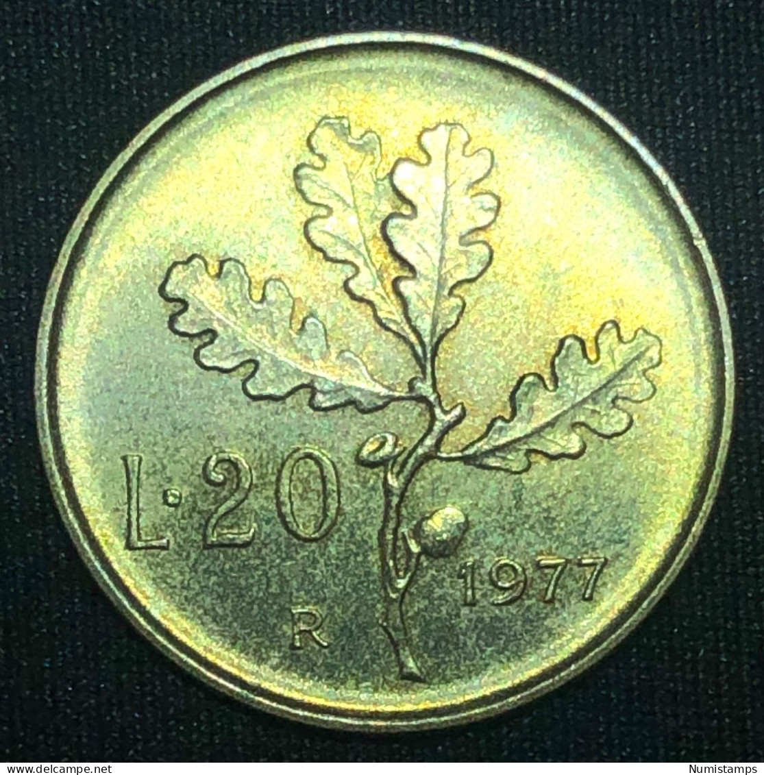 Italia 20 Lire, 1977 - 20 Liras