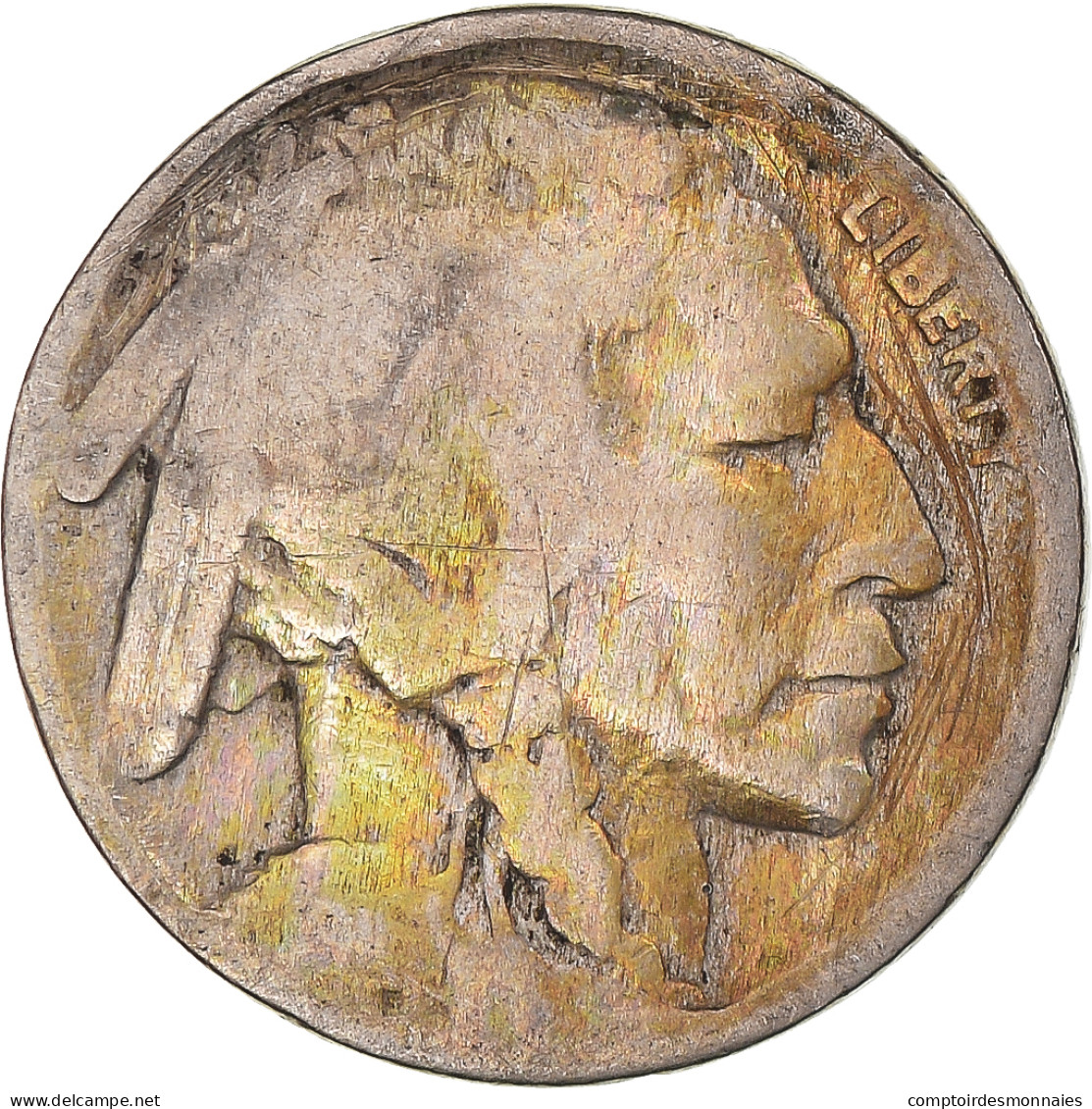 Monnaie, États-Unis, 5 Cents, Undated - 1913-1938: Buffalo