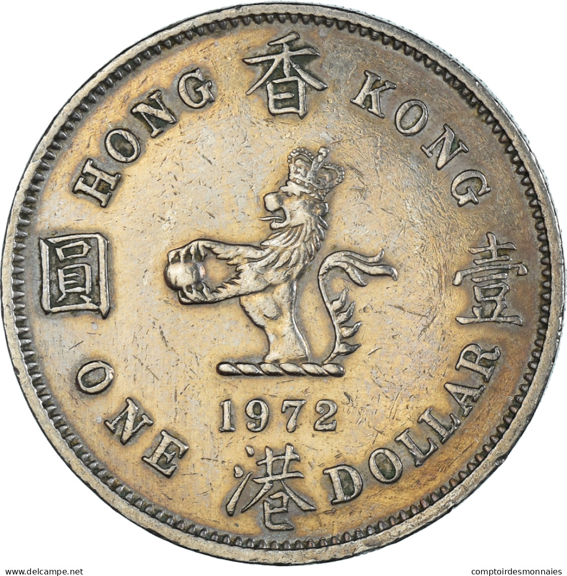 Monnaie, Hong Kong, Dollar, 1972 - Hong Kong