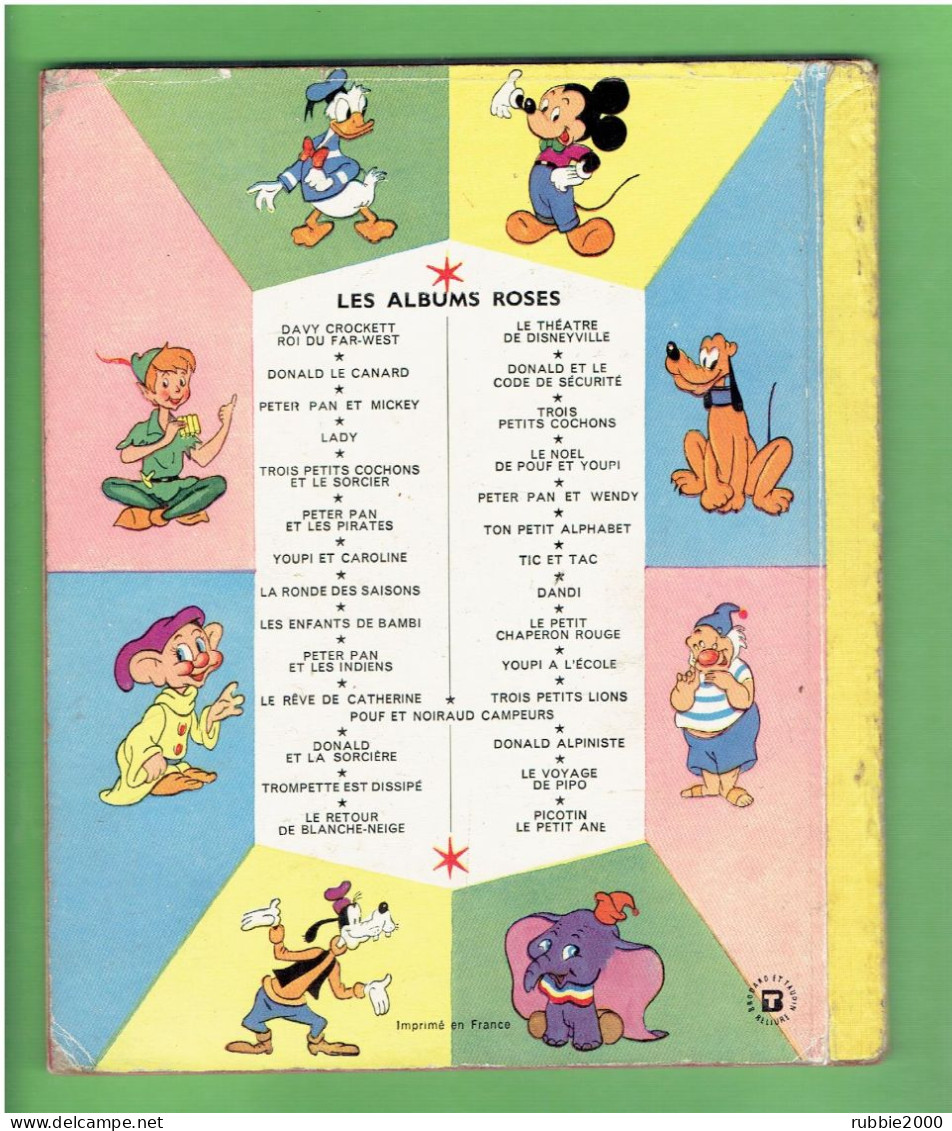 MICKEY ET LES SOURICEAUX ENSORCELES 1957 WALT DISNEY LES ALBUMS ROSES - Disney