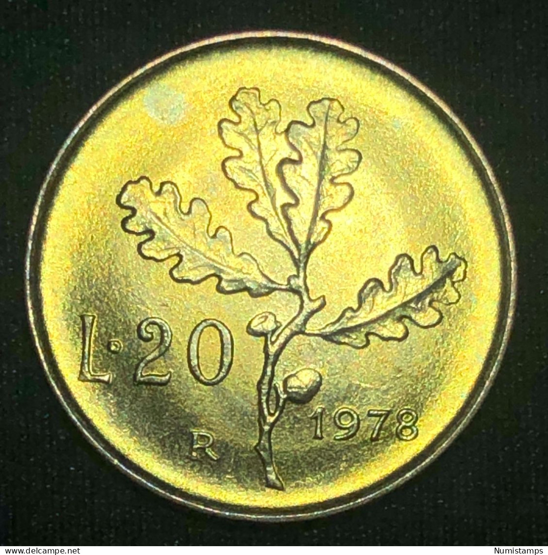 Italia 20 Lire, 1978 (FDC) - 20 Liras