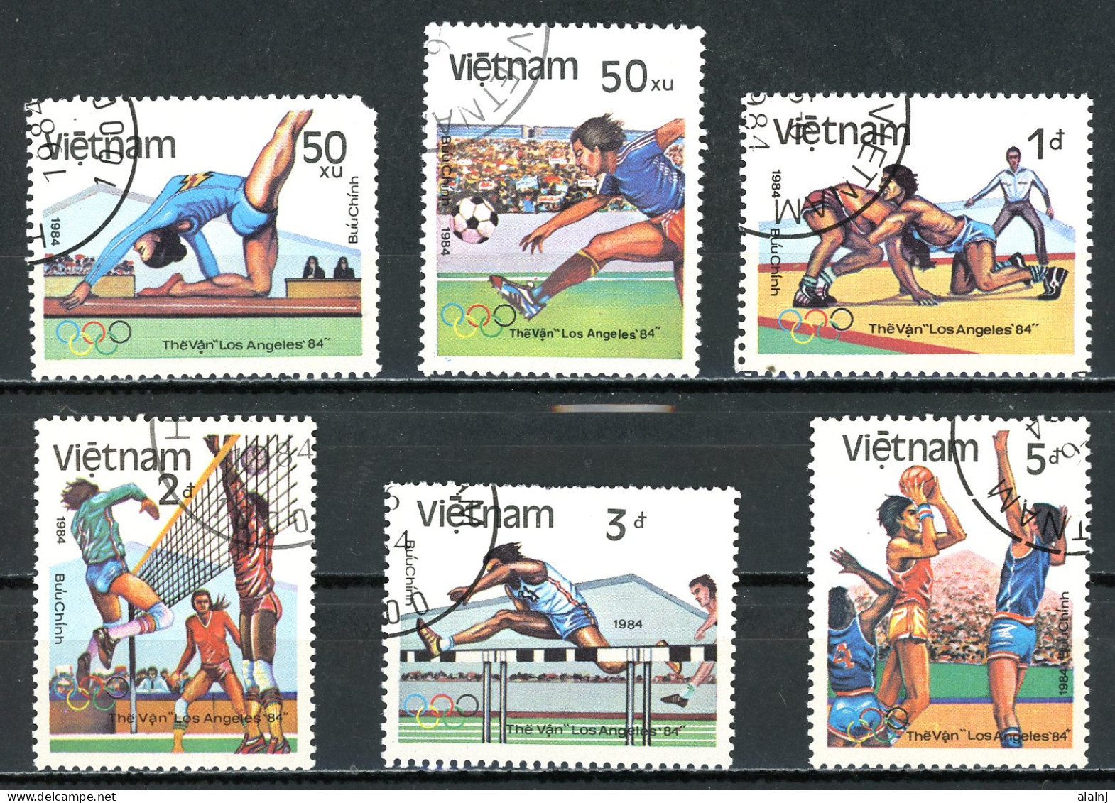 Viêt-Nam   Y&T   567A - 567F    Obl   ---  1984  --  Jeux Olympiques Los Angeles   --  TTB - Gebraucht