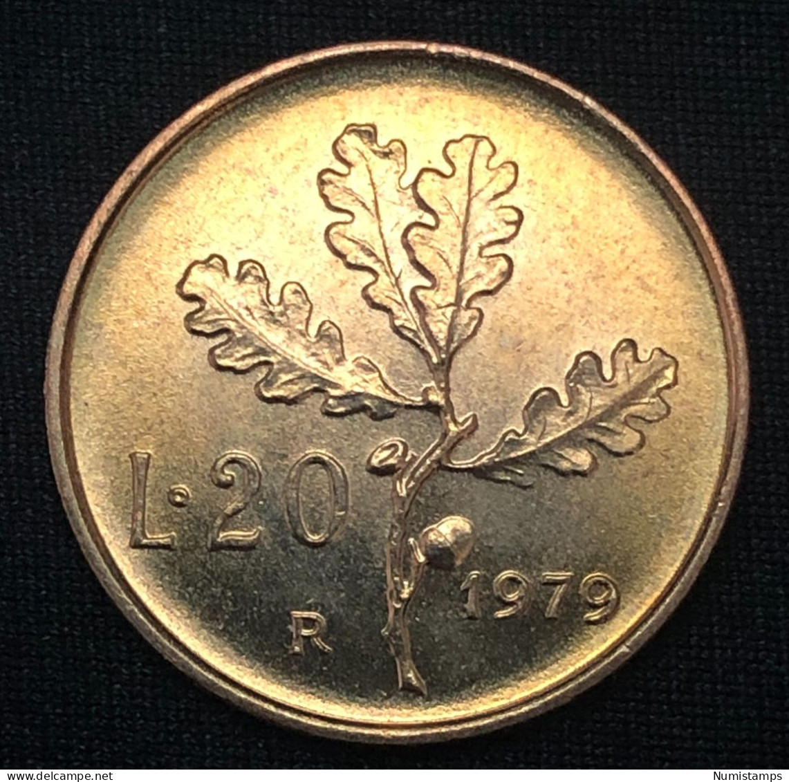 Italia 20 Lire, 1979 (FDC) - 20 Liras