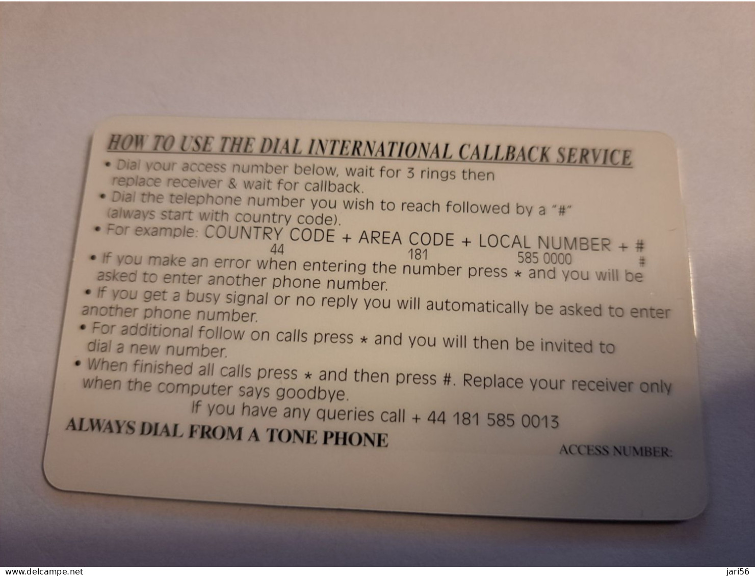 GREAT BRITAIN / CALBACK  PHONECARD  / EARTH SPHERE     /   /    PREPAID CARD/ MINT  **15991** - [10] Collections