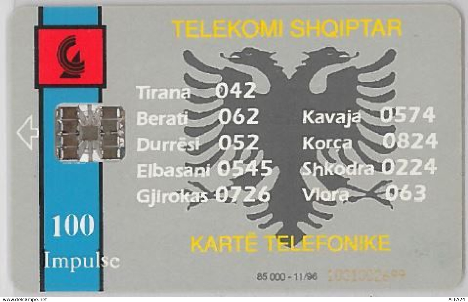 PHONE CARD - ALBANIA (H.26.7 - Albanie