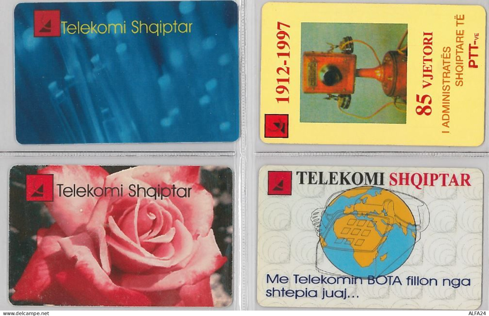 LOT 4 PHONE CARD - ALBANIA (H.25.1 - Albanie