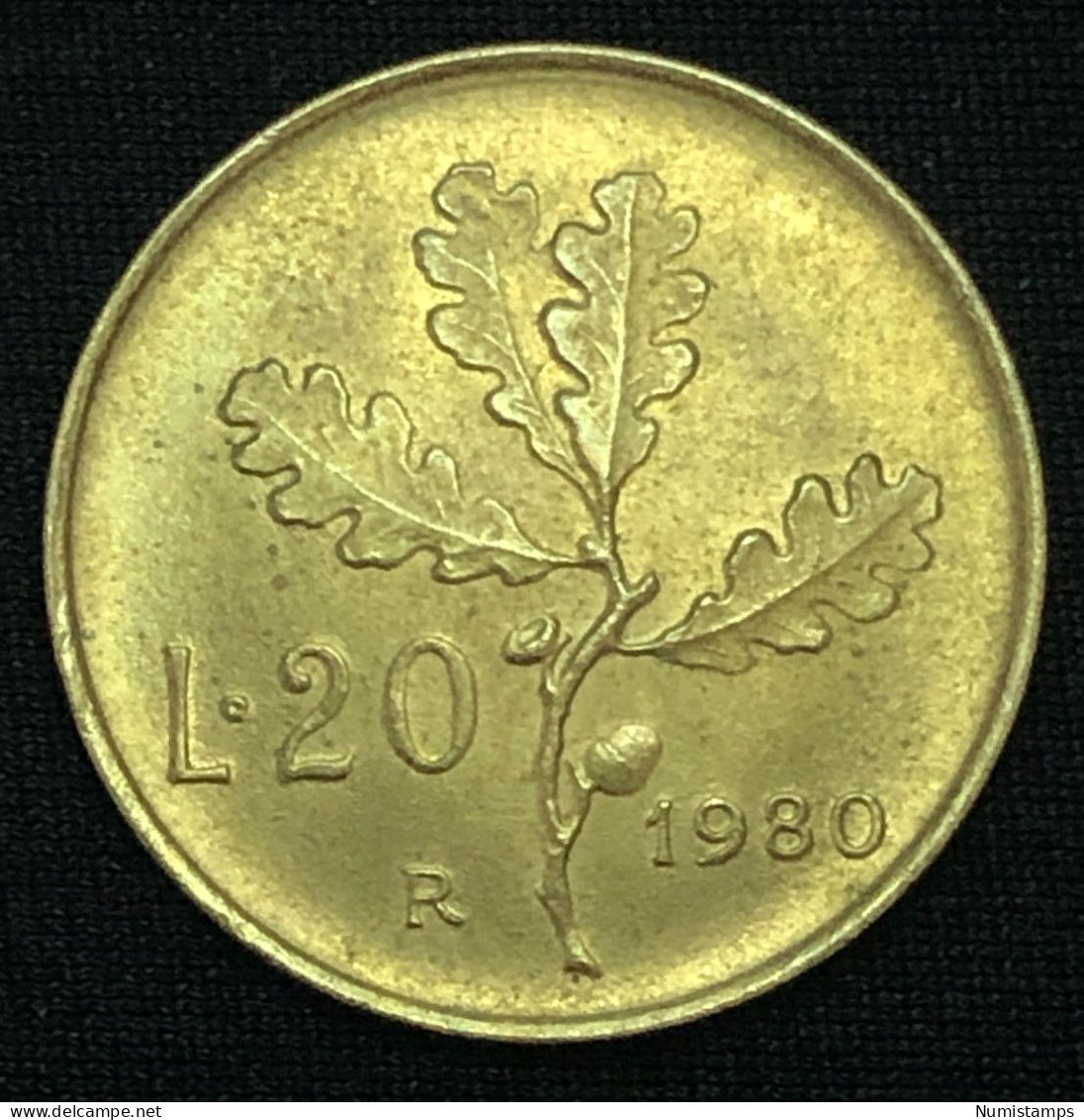 Italia 20 Lire, 1980 - 20 Liras