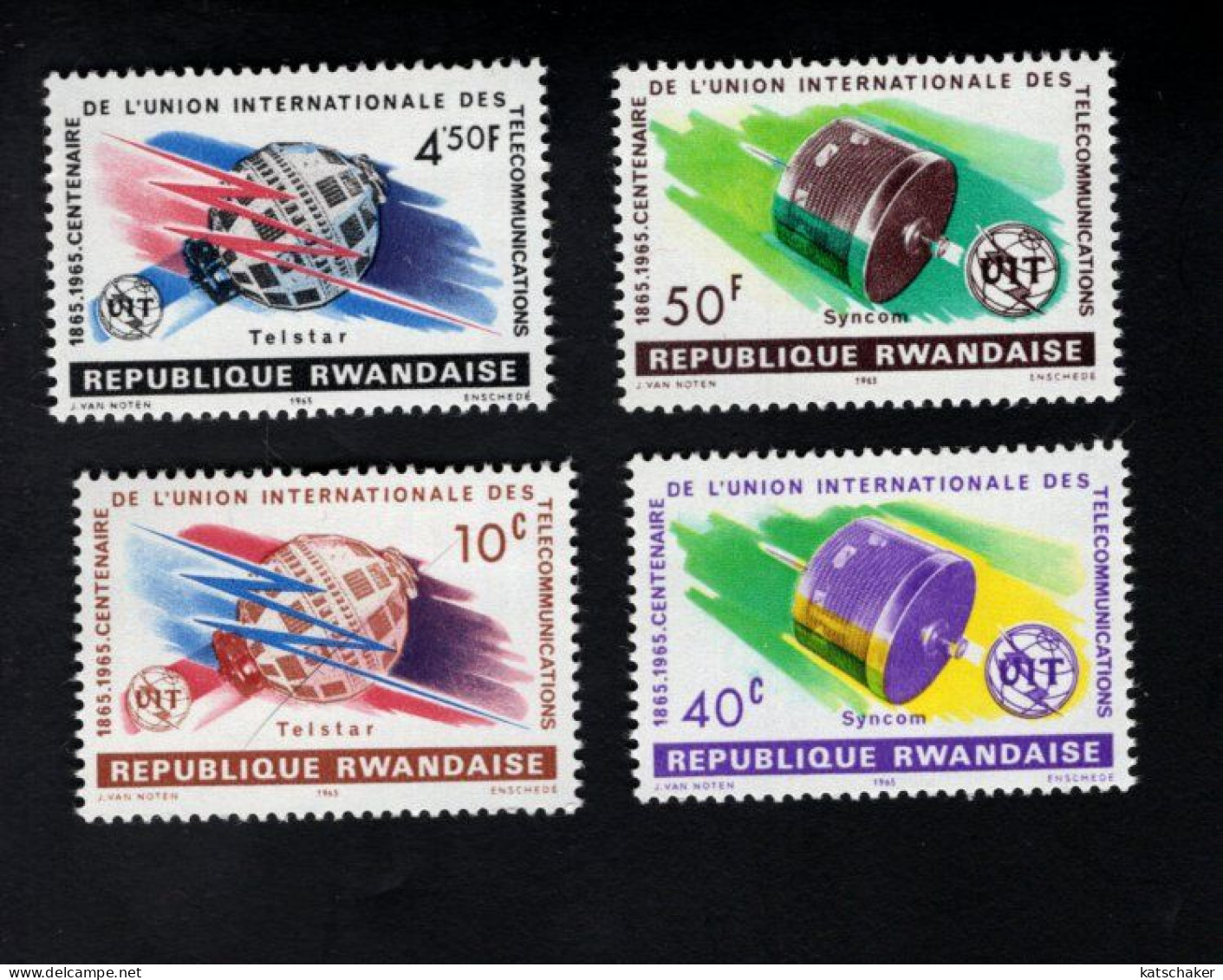 1932694269 1965 SCOTT 109 112 (XX) POSTFRIS  MINT NEVER HINGED  - ITU - INTERNATIONAL TELECOMMUNICATIONS UNION - Unused Stamps