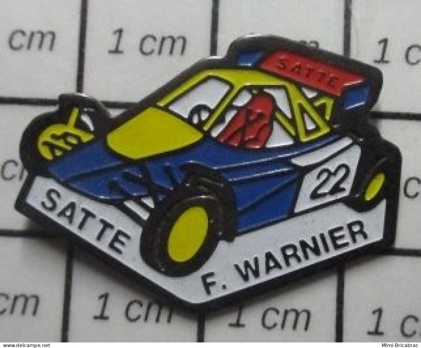 710F Pin's Pins / Beau Et Rare /  AUTOMOBILES / RALLYE BUGGY N°22 SATTE ET F WARNIER - Rallye