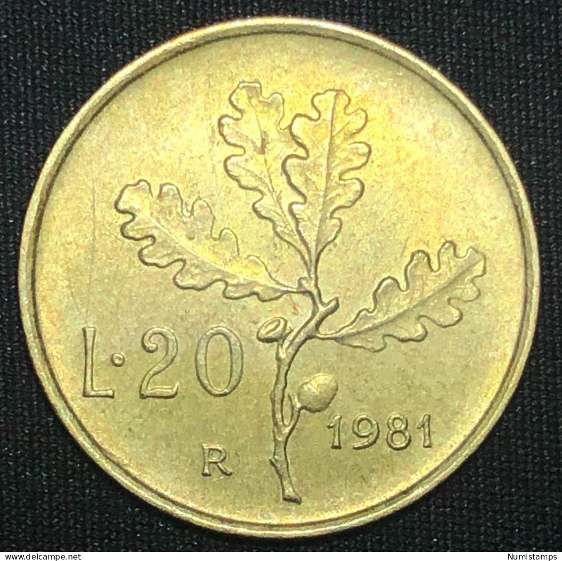 Italia 20 Lire, 1981 - 20 Liras