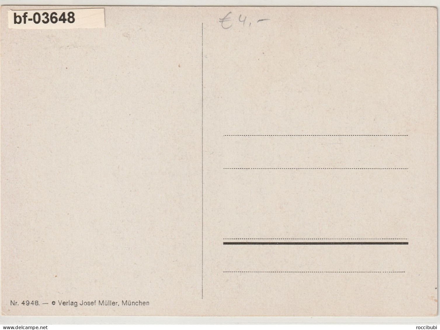 "Hummel" Künstlerkarte, (Nr. 4948) - Hummel