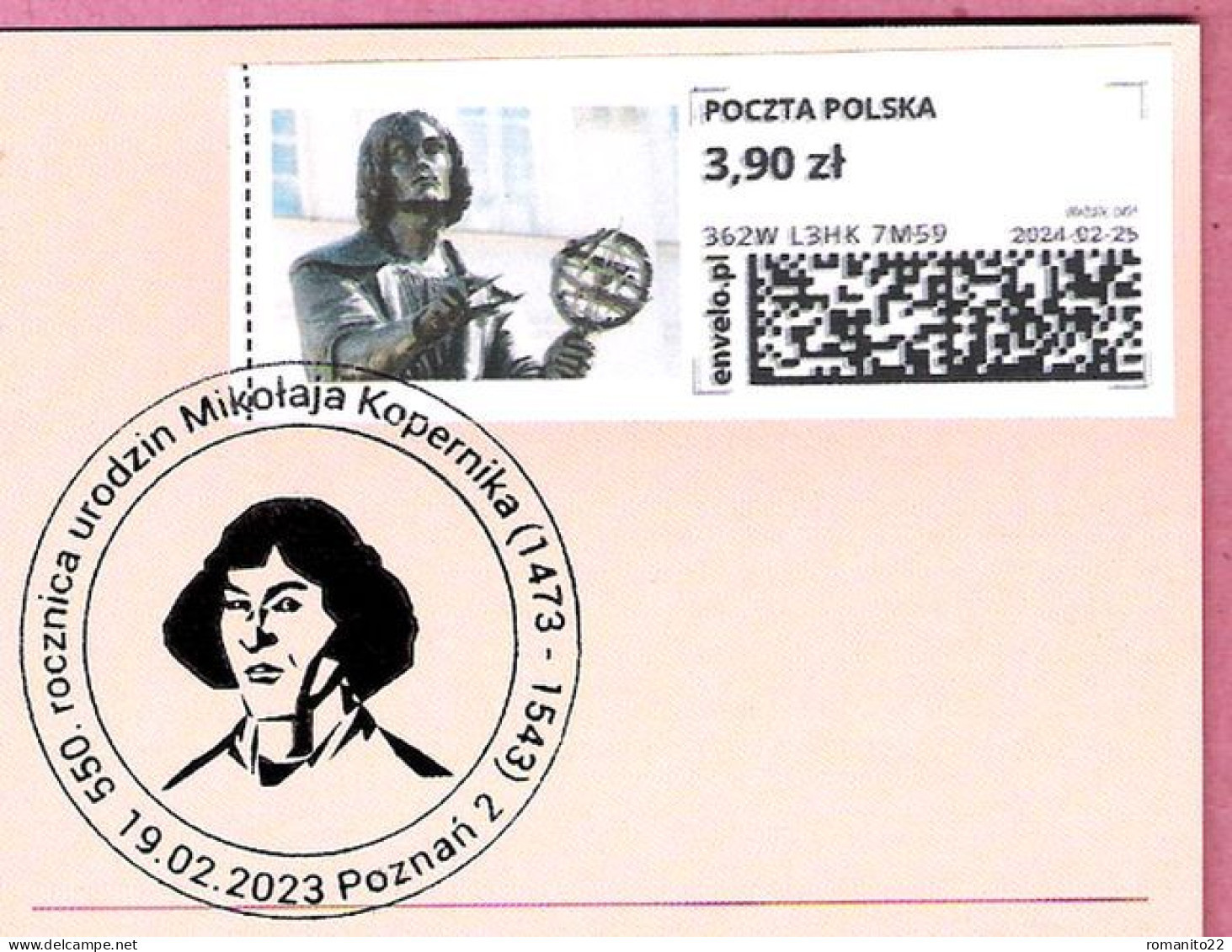 Poland 2023, 2-sided Postcard, POZNAN (2), Kopernik Copernicus , Astronomy, Copernic, Cosmos, Science, LIMITED EDITION - Astronomie