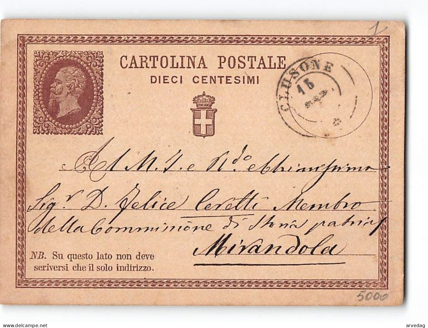 16152 CLUSONE X MIRANDOL A - Interi Postali